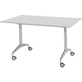 Konferenztisch, 1400 x 800 mm, lichtgrau 