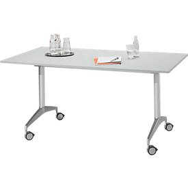 Konferenztisch, 1600 x 800 mm, lichtgrau 