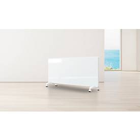 Konvektor GLASKON 2000, 2000 W, Glasfront, LCD Touch-Funktion, 24-h/Wochen-Timer, erkennt offene Fenster, IP24, mobil/Wandmontage, weiss