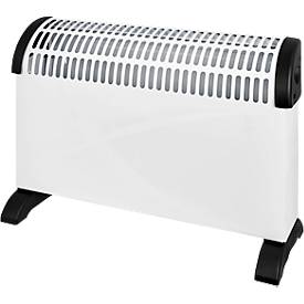 Konvektor Heizgerät exquisit HK 34524 we, 750/1250/2000 W, 3 Stufen, Tragegriff, B 533 x T 198 x H 385 mm, Kunststoff, weiß