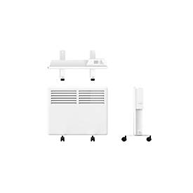 Konvektor Heizgerät SLIM E 1000, mobil oder Wandmontage, 1000 W, 3 Heizstufen, Thermostat, 24 h-/Wochentimer, IP24, B 500 x T 85 x H 400 mm, weiß