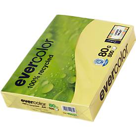 Kopierpapier EVERCOLOR, farbig, DIN A4, 80 g/m², gelb, 500 Blatt