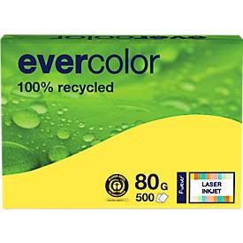 Kopierpapier EVERCOLOR, farbig, DIN A4, 80 g/m², gelb, 500 Blatt