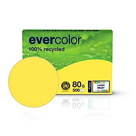 Kopierpapier EVERCOLOR, farbig, DIN A4, 80 g/m², gelb, 500 Blatt