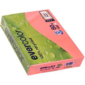 Kopierpapier EVERCOLOR, farbig, DIN A4, 80 g/m², himbeerrot, 500 Blatt