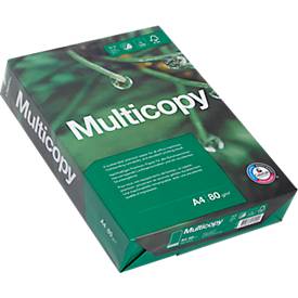 Kopierpapier Multicopy, DIN A4, 80 g/m², hochweiß, 2500 Blatt