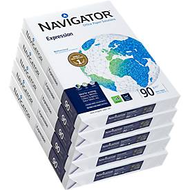 Kopierpapier Navigator Expression, DIN A3, 90 g/m², hochweiß, 2500 Blatt