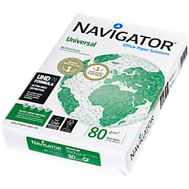 Kopierpapier Navigator Universal, DIN A4, 80 g/m², hochweiß, 1 Karton = 5 x 500 Blatt