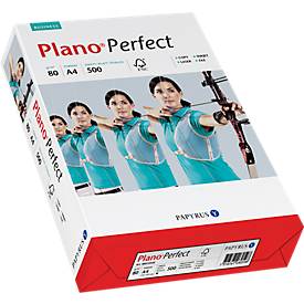 Kopierpapier Papyrus Plano® Perfect, DIN A4, 80 g/m², hochweiß, 1 Karton = 5 x 500 Blatt
