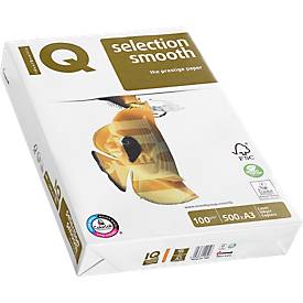 Kopierpapier Schäfer Shop IQ Smooth, DIN A3, 100 g/m², hochweiß, 1 Karton = 4 x 500 Blatt
