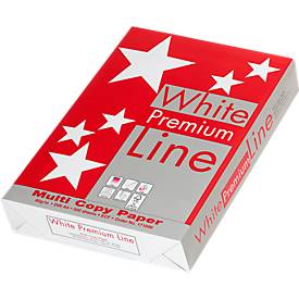 Kopierpapier White Premium Line, DIN A4, 80 g/m², hochweiss, 1 Paket = 500 Blatt