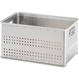 Korb, Metall, stapelbar, verschiedene Größen, gelocht