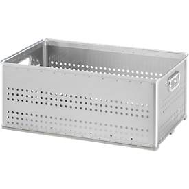 Korb, Metall, stapelbar, verschiedene Größen, gelocht