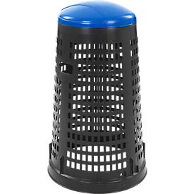 Korbhalterung aus Polypropylen, schwarz/blau