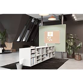 Korktafel Legamaster UNITE, waagerechte oder senkrechte Anbringung, B 1500 x T 12,6 x H 1000 mm, Naturkork, braun