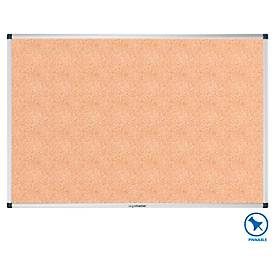 Korktafel Legamaster UNITE, waagerechte oder senkrechte Anbringung, B 900 x T 12,6 x H 600 mm, Naturkork, braun