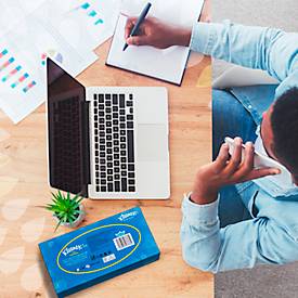 Kosmetiktücher Kleenex® 8827, 2-lagig, weich, aus Frischfasern, FSC-zertifiziert, F1-Spenderkompatibel, weiß, 1 Box mit 100 Tüchern