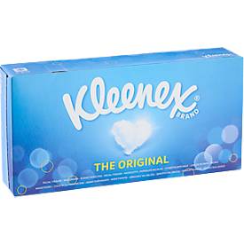 Kosmetiktücher Kleenex® 8827, 2-lagig, weich, aus Frischfasern, FSC-zertifiziert, F1-Spenderkompatibel, weiß, 1 Box mit 100 Tüchern