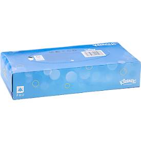 Kosmetiktücher Kleenex® 8827, 2-lagig, weich, aus Frischfasern, FSC-zertifiziert, F1-Spenderkompatibel, weiß, 1 Box mit 100 Tüchern