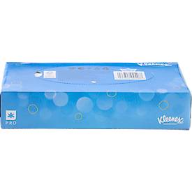 Kosmetiktücher Kleenex® 8827, 2-lagig, weich, aus Frischfasern, FSC-zertifiziert, F1-Spenderkompatibel, weiß, 1 Box mit 100 Tüchern