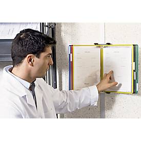 Kpl.-Angebot Wandhalter + 10 Tafeln, farbmix