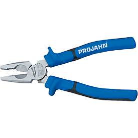 Kraft-Kombi-Zange Projahn, 165 mm, mit Nagel- & Drahthalter, Ringschlüssel, ergonomischer Griff