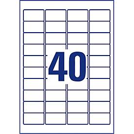 Kraftkleber-Etiketten für Laserdrucker, 45,7 x 25,4 mm