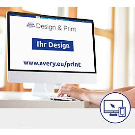 Kraftkleber-Etiketten für Laserdrucker, 63,5 x 33,9 mm