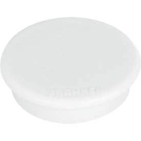 Kraftmagnete Franken, rund, bis 0,3 kg, Speziallackierung, Ø 24 mm, Kunststoff, weiß, 10 Stück