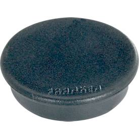 Kraftmagnete Franken, rund, bis 2,5 kg, Speziallackierung, Ø 38 mm, Kunststoff, schwarz, 10 Stück