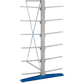 Kragarmständer KRM, doppelseitig, Höhe 2500 mm, Nutztiefe 800 mm