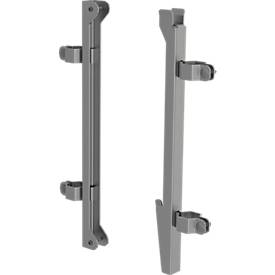 KRAUSE Durchgangssperre Podestleiter, selbstschließende Sicherungstür, für Ø 40 mm Rundrohr, Treppenbereich sichern, 640x530 mm