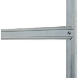 KRAUSE STABILO Podestleiter 5 Stufen, fahrbar, R13 Profilrost, Plattform 600x720 mm, 180 mm Stufen, Geländer 1,00 m