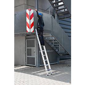 Krause zweitlg. Schiebeleiter, 2 x 9 Sprossen, TRBS 2121 2-konform, Trigon-Traverse