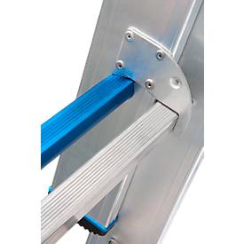 Krause zweitlg. Schiebeleiter, 2 x 9 Sprossen, TRBS 2121 2-konform, Trigon-Traverse