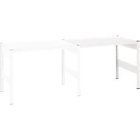 Kreativ-Tisch ORDO Professional, Anbautisch, multifunktional, herausnehmbare Schreibfläche, mobil, B 1010 x T 635 x H 825 mm, Stahl, verkehrsweiß RAL 9016