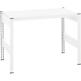 Kreativ-Tisch ORDO Professional, Grundtisch, multifunktional, herausnehmbare Schreibfläche, mobil, B 1060 x T 635 x H 825 mm, Stahl, verkehrsweiß RAL 9016