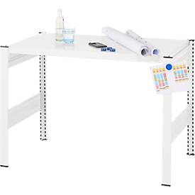 Kreativ-Tisch ORDO Professional, Grundtisch, multifunktional, herausnehmbare Schreibfläche, mobil, B 1060 x T 635 x H 825 mm, Stahl, verkehrsweiß RAL 9016