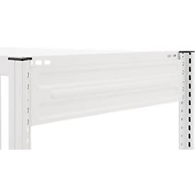 Kreativ-Tisch ORDO Professional, Grundtisch, multifunktional, herausnehmbare Schreibfläche, mobil, B 1060 x T 635 x H 825 mm, Stahl, verkehrsweiß RAL 9016