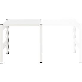 Kreativ-Tisch ORDO Professional, Grundtisch, multifunktional, herausnehmbare Schreibfläche, mobil, B 810 x T 635 x H 825 mm, Stahl, verkehrsweiß RAL 9016