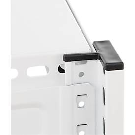 Kreativ-Tisch ORDO Professional, Grundtisch, multifunktional, herausnehmbare Schreibfläche, mobil, B 810 x T 635 x H 825 mm, Stahl, verkehrsweiß RAL 9016