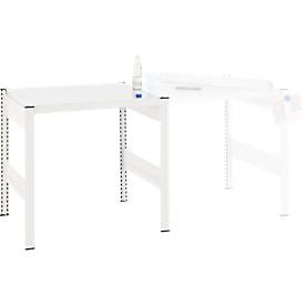 Kreativ-Tisch ORDO Professional, Grundtisch, multifunktional, herausnehmbare Schreibfläche, mobil, B 810 x T 635 x H 825 mm, Stahl, verkehrsweiß RAL 9016