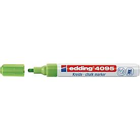 Kreidemarker 4095 hellgrün Strich-B.2-3mm Rundspitze EDDING, 10 Stück