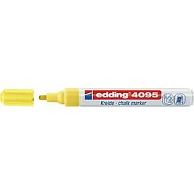Kreidemarker 4095 neongelb Strich-B.2-3mm Rundspitze EDDING, 10 Stück