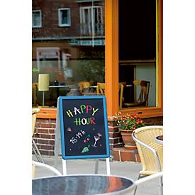 Kreidemarker edding 4090 4-15mm, 2 x weiß, 1xneongelb, 1xneonorange, 1xneonpink