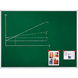 Kreidetafel X-tra!Line, 1200 x 900 mm, lackiert, Wandmontage, Hoch- & Querformat, magnethaftend, grün