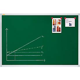 Kreidetafel X-tra!Line, 1200 x 900 mm, lackiert, Wandmontage, Hoch- & Querformat, magnethaftend, grün