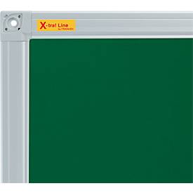 Kreidetafel X-tra!Line, 1200 x 900 mm, lackiert, Wandmontage, Hoch- & Querformat, magnethaftend, grün