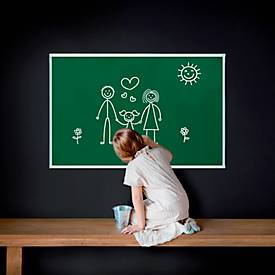Kreidetafel X-tra!Line, 1800 x 900 mm, lackiert, Wandmontage, Hoch- & Querformat, magnethaftend, grün
