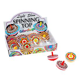 Kreisel-Set mit Licht, 12-tlg. Mandala